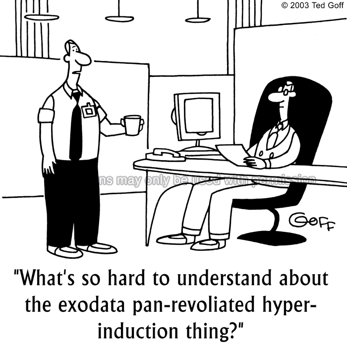 Cartoon about computer