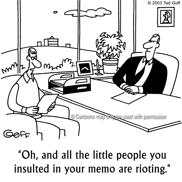 Cartoon about management