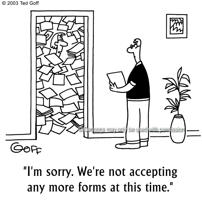Cartoon about office