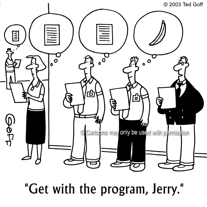 Cartoon about office