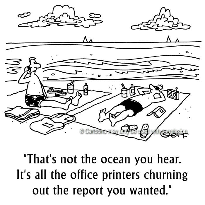 Cartoon about office