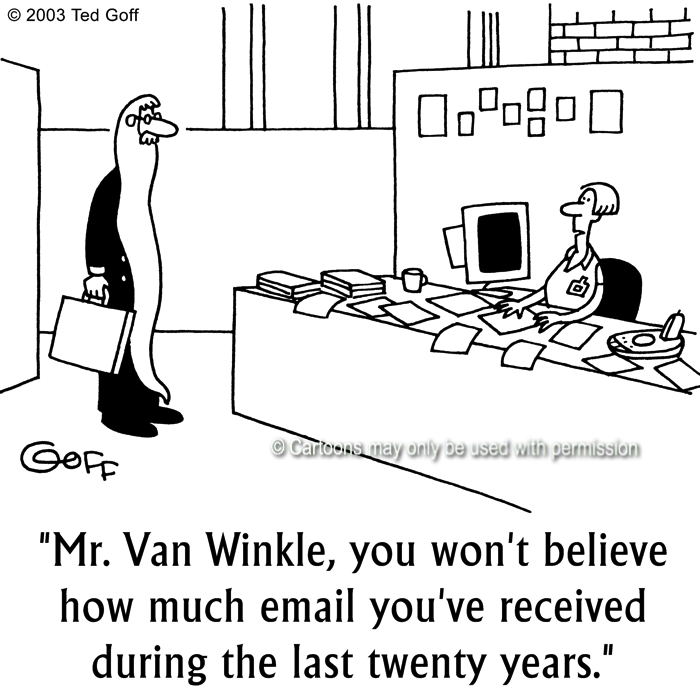 Cartoon about computer