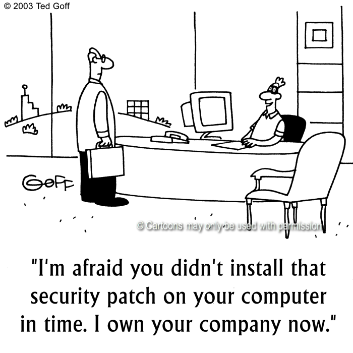 Cartoon about computer