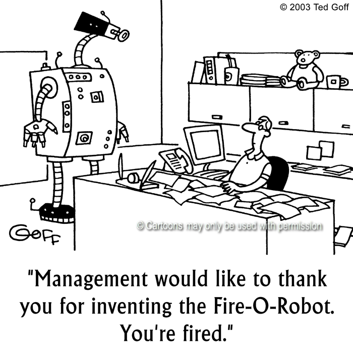 Cartoon about computer