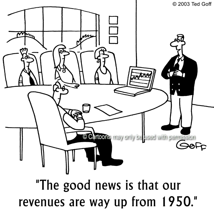 Cartoon about financial