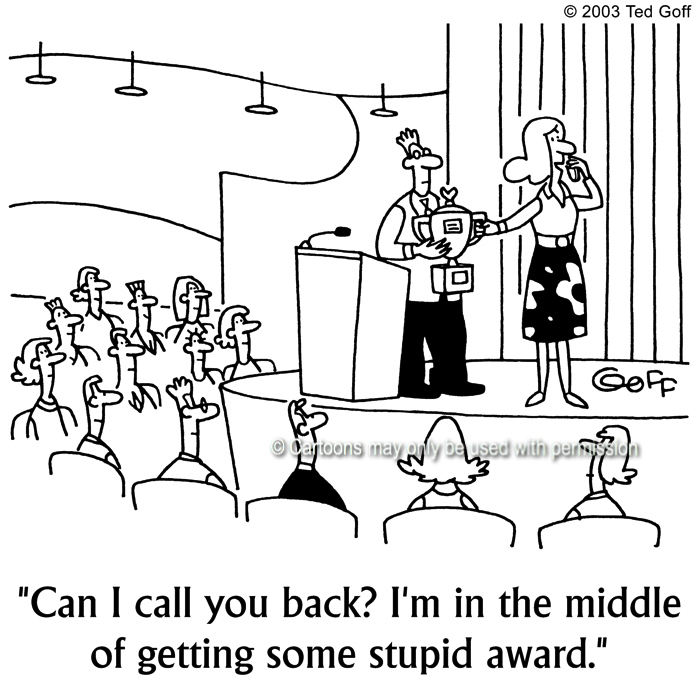 Cartoon about telephone