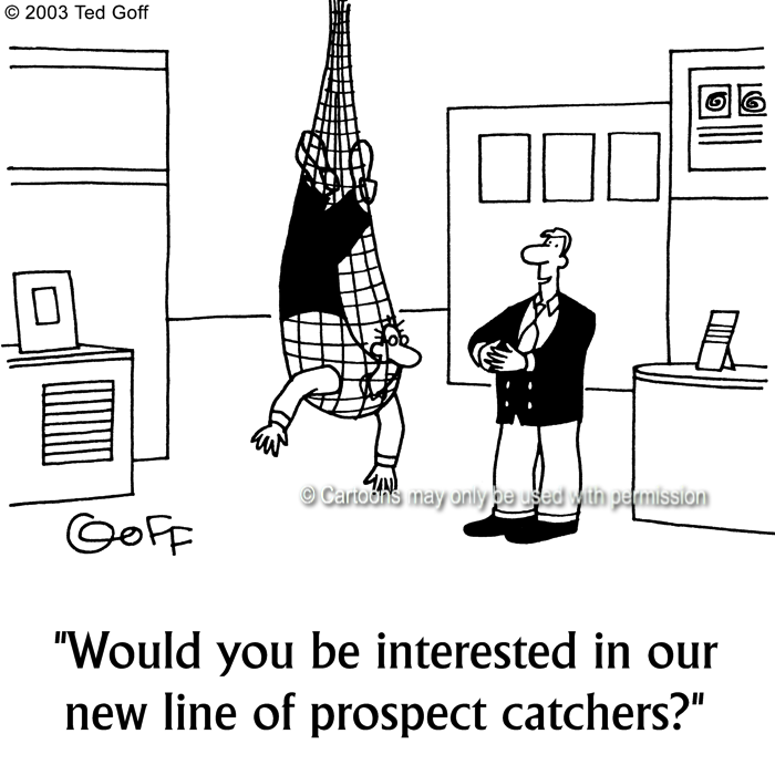 Cartoon about sales