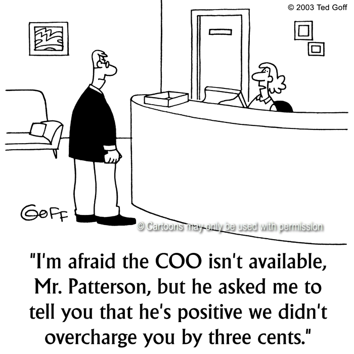 Cartoon about financial