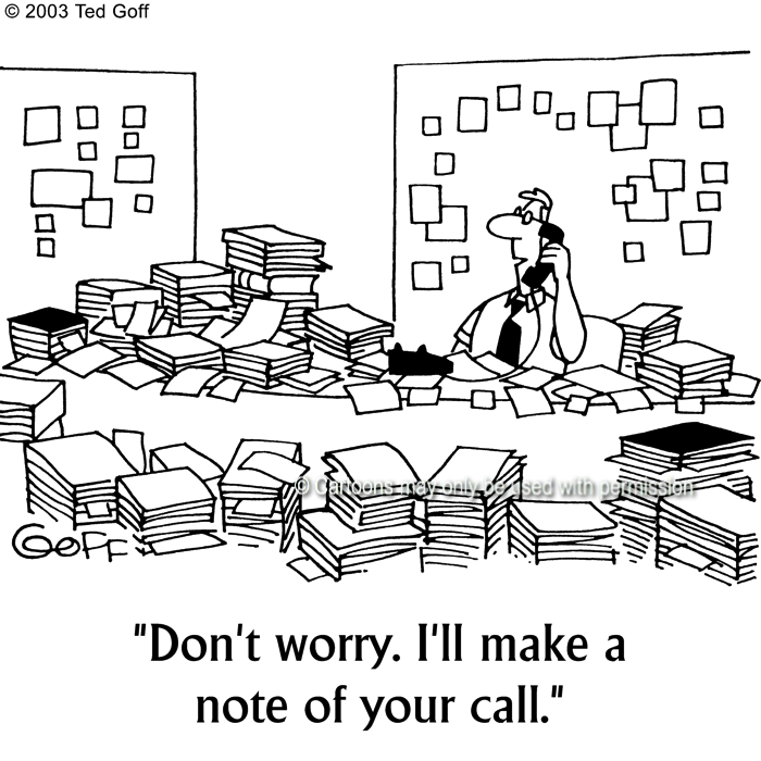 Cartoon about telephone