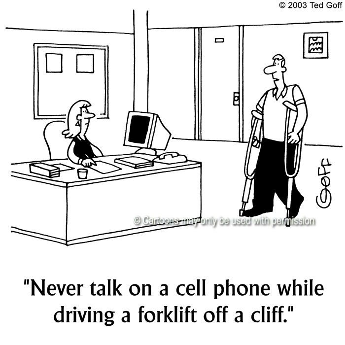 Cartoon about safety