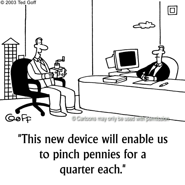 Cartoon about financial