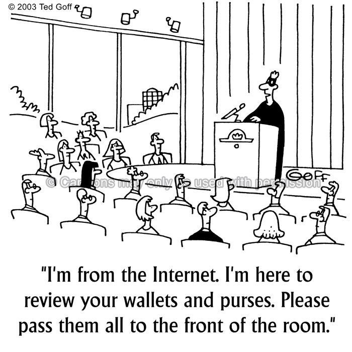 Cartoon about computer