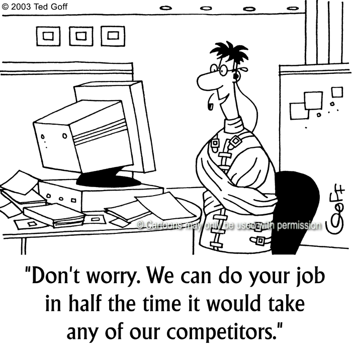 Cartoon about sales