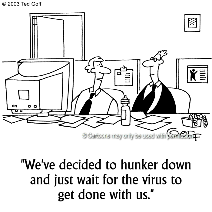 Cartoon about computer