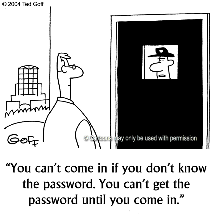Cartoon about computer