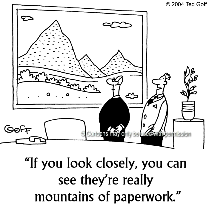 Cartoon about office