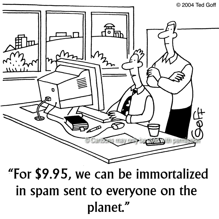 Cartoon about computer