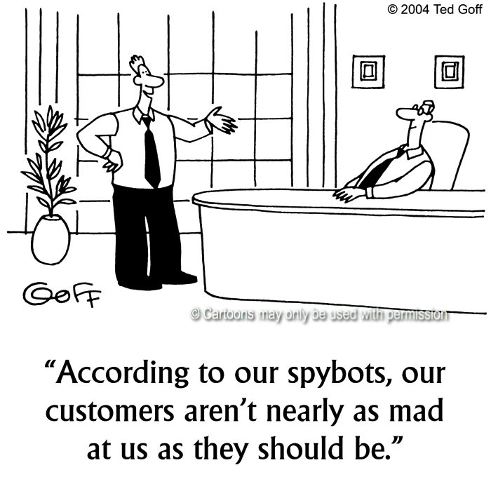 Cartoon about computer