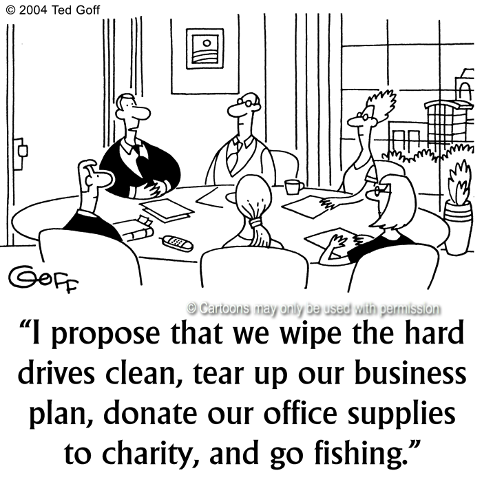 Cartoon about management