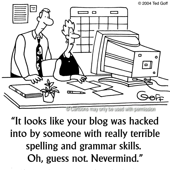 Cartoon about computer