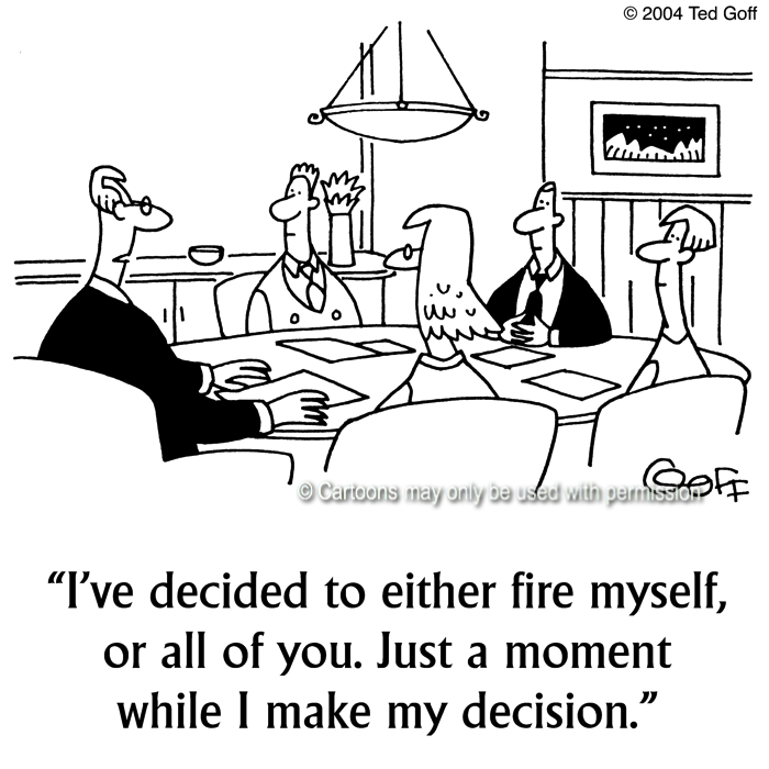 Cartoon about management