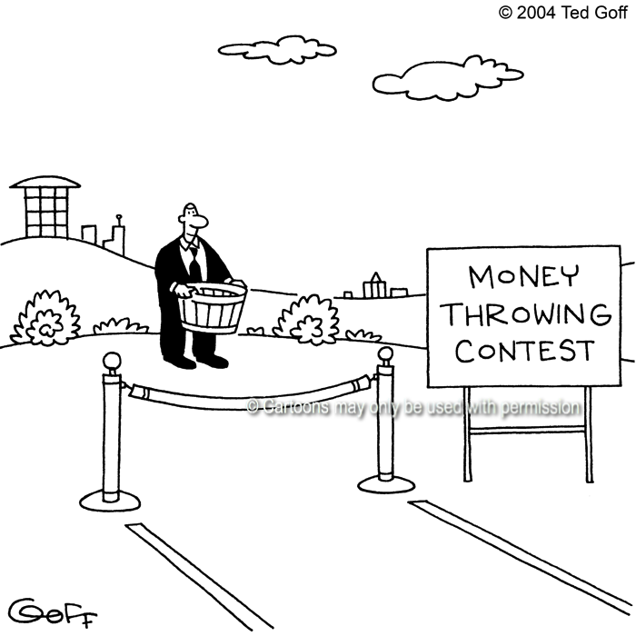 Cartoon about financial