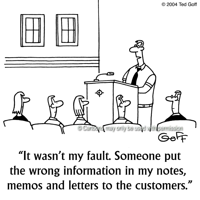 Cartoon about management