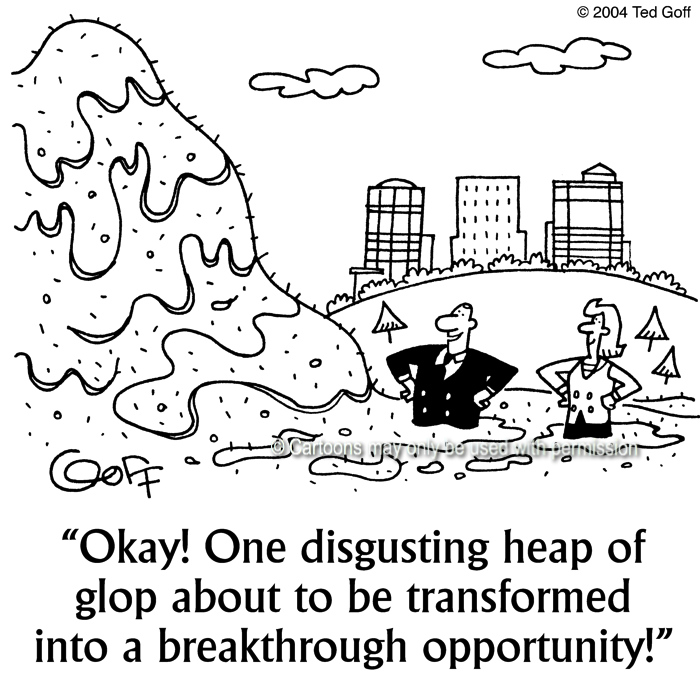 Cartoon about sales