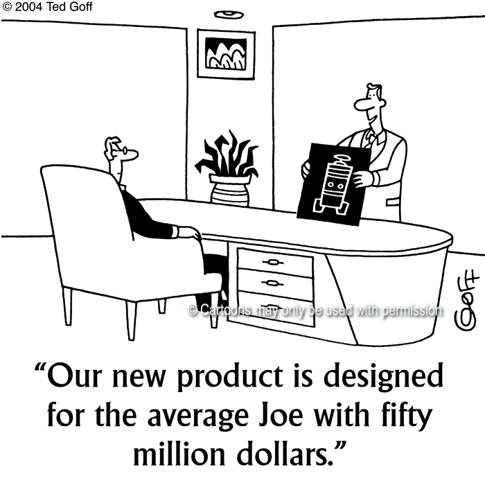 Cartoon about sales