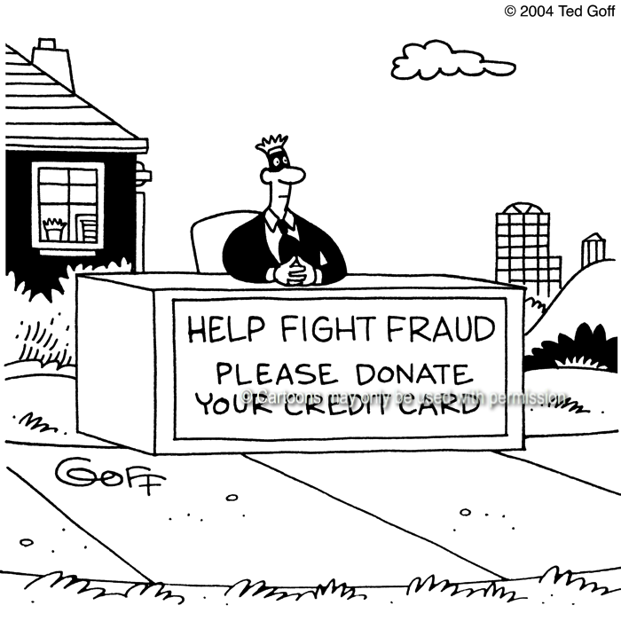 Cartoon about financial
