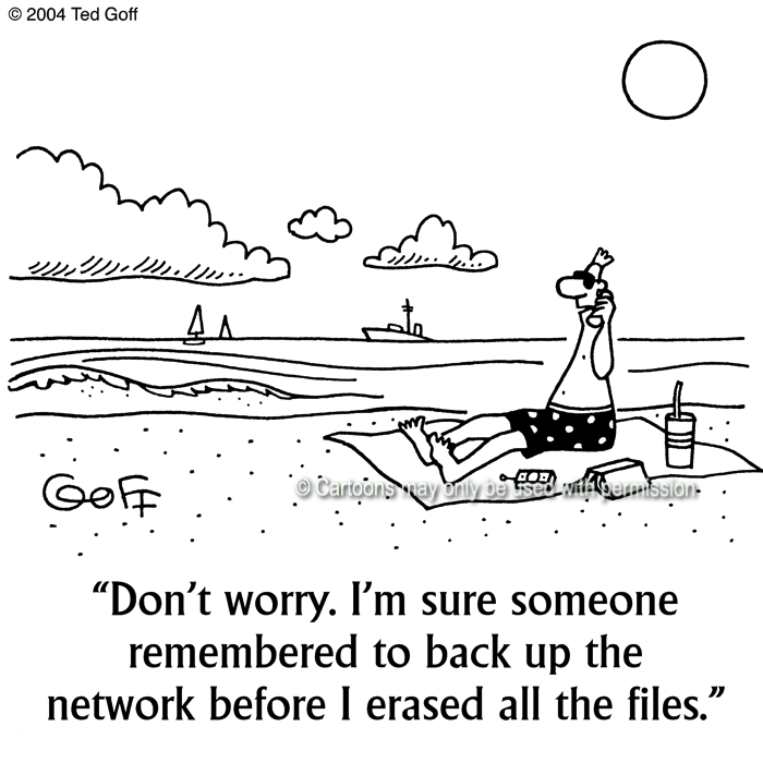 Cartoon about computer