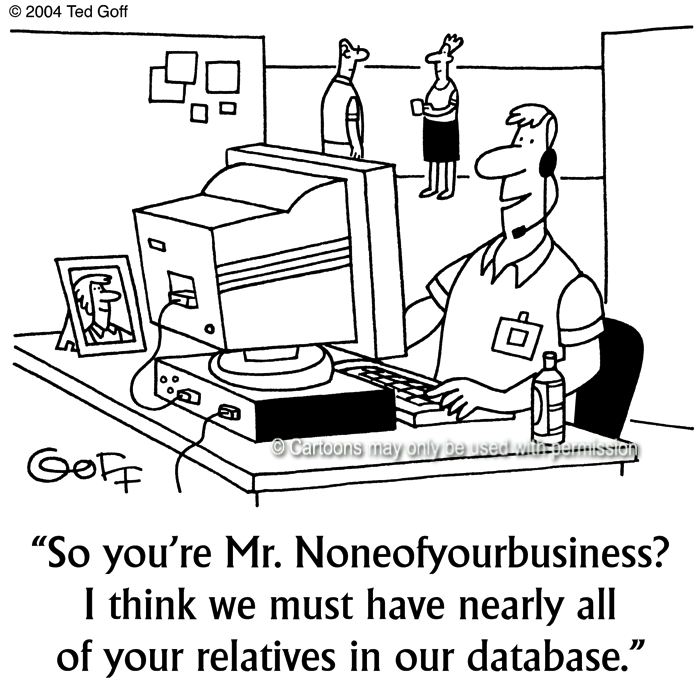 Cartoon about telephone