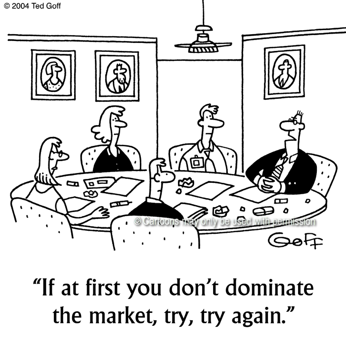 Cartoon about sales