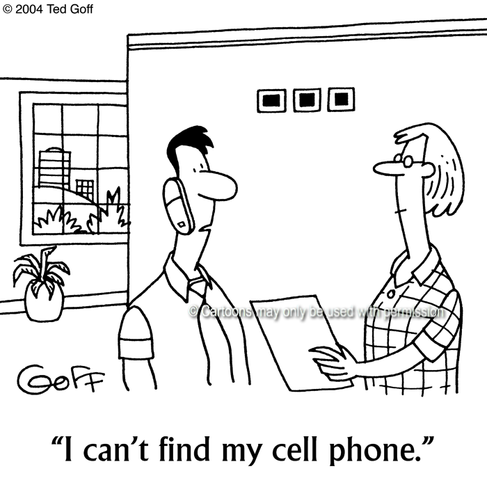 Cartoon about computer
