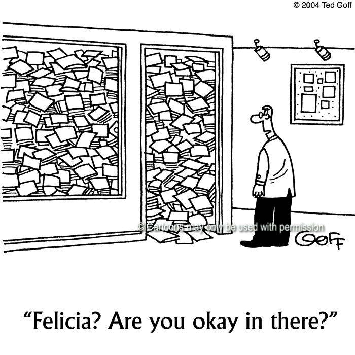 Cartoon about office