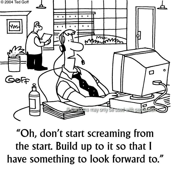 Cartoon about telephone