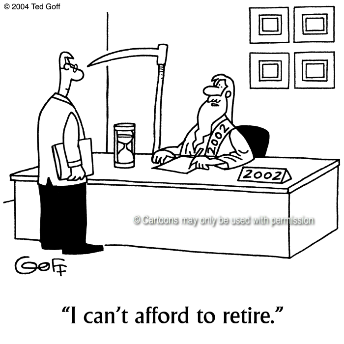 Cartoon about financial