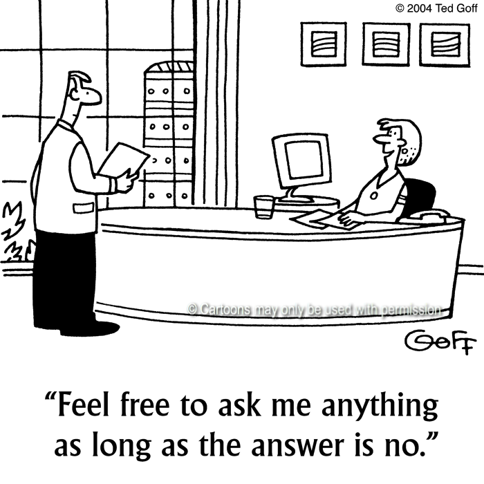 Cartoon about management