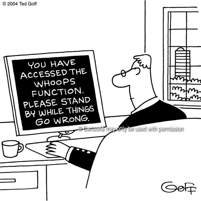 Cartoon about computer