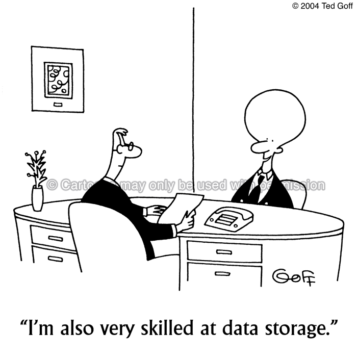 Cartoon about computer