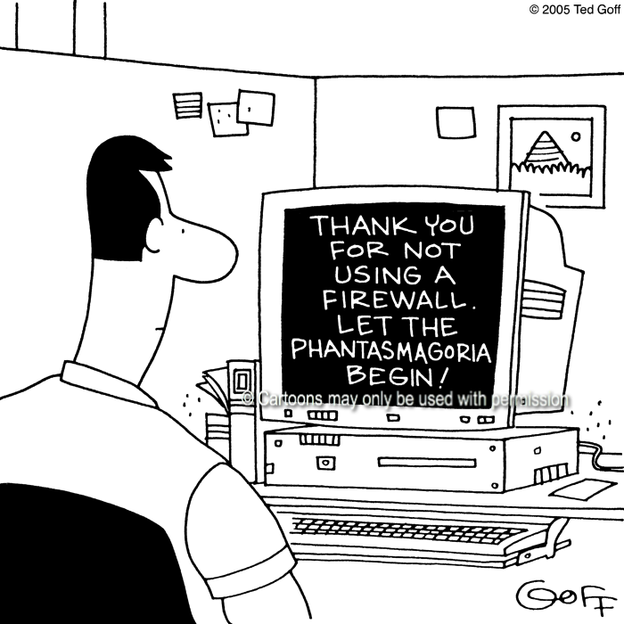 Cartoon about computer