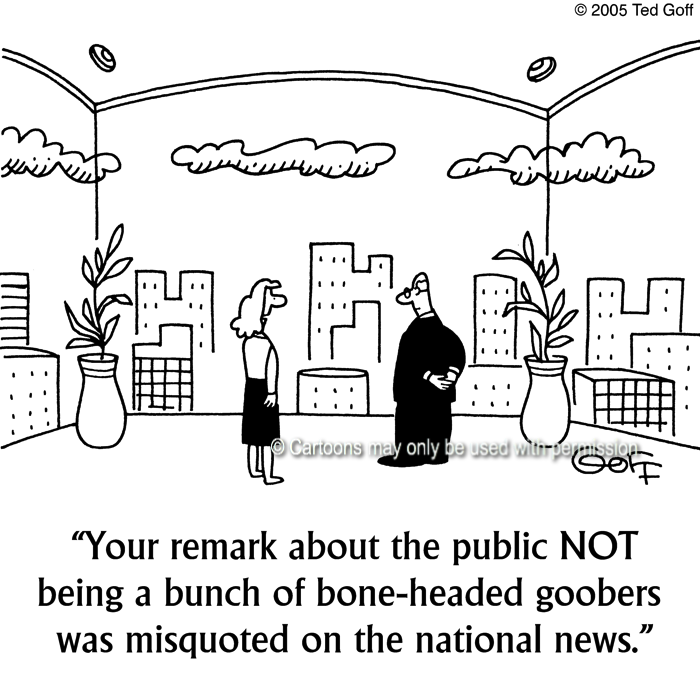 Cartoon about management