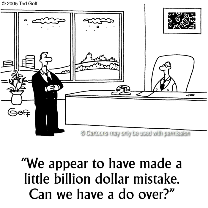 Cartoon about financial