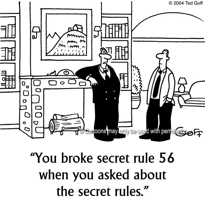 Cartoon about management