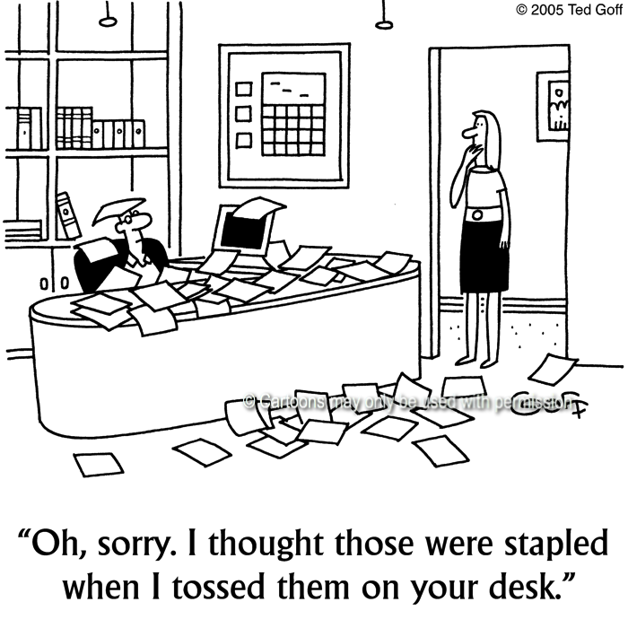Cartoon about office