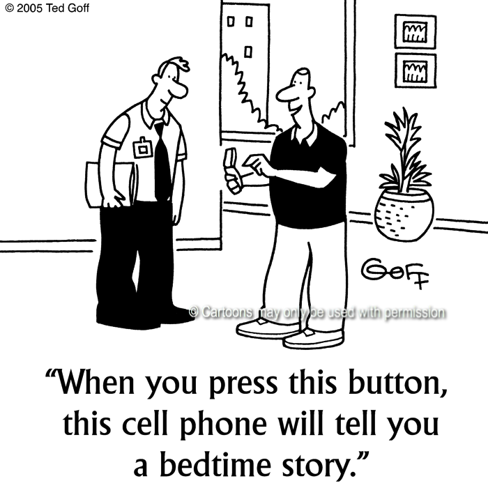 Cartoon about computer