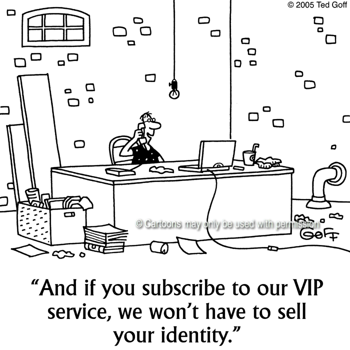 Cartoon about computer