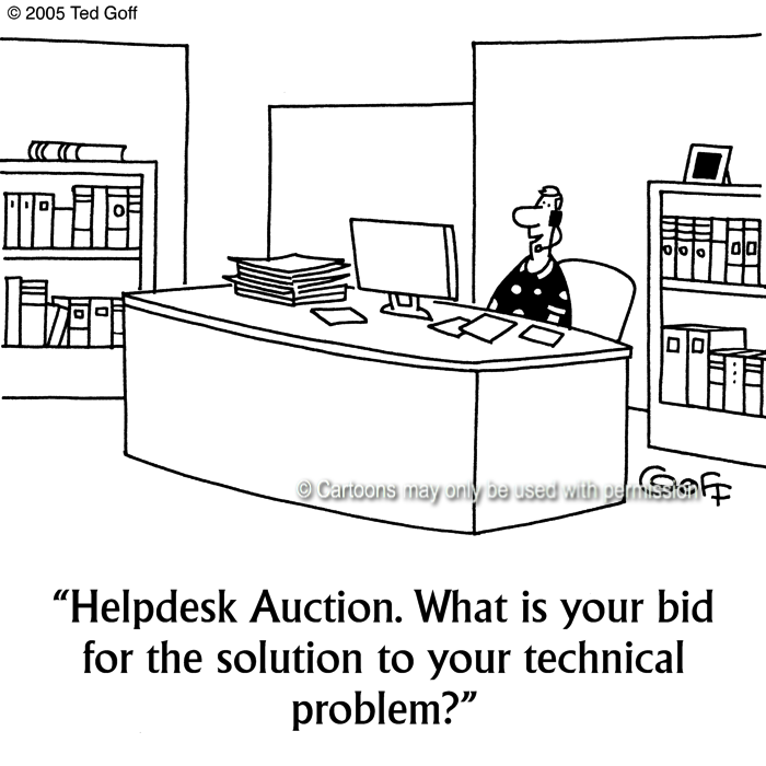 Cartoon about computer
