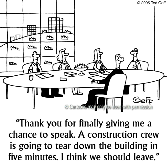 Cartoon about management
