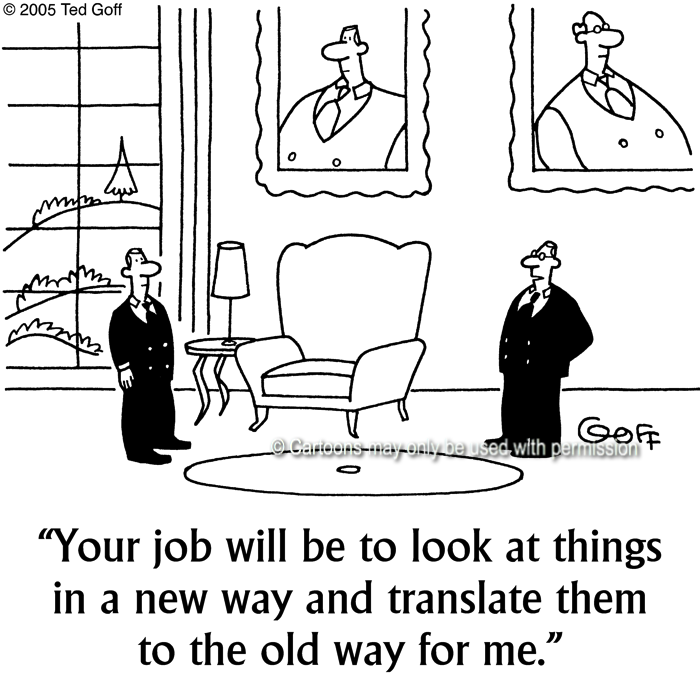 Cartoon about management